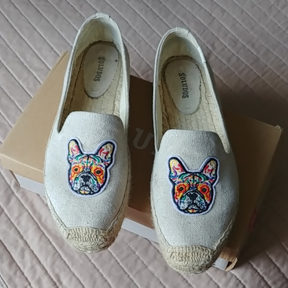 Soludos frenchie embroidered